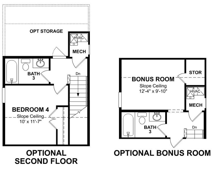 2D floor plan layout for the Reynolds by Beazer Homes in Marshfield: Signature Collection, Longs, SC (Image 6). 2D floor plan layout for the Reynolds by Beazer Homes in Marshfield: Signature Collection, Longs, SC (Image 6).