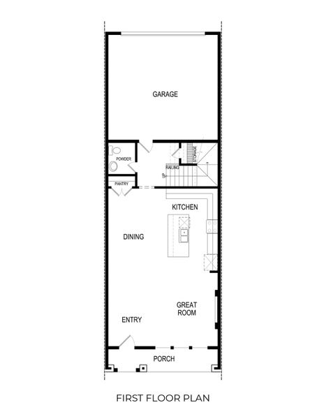 2D floor plan layout for the Redwood R by First Texas Homes in The Abbey at Mercer Crossing, Farmers Branch, TX (Image 3).
