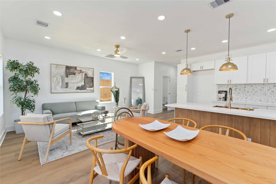 Furnished interior view inside a new home in , Houston (Image 9).