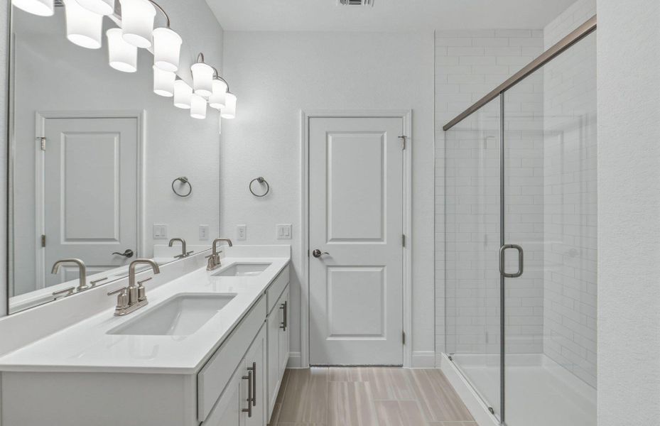 Furnished interior view inside a new home in Patterson Ranch, Georgetown (Image 11).