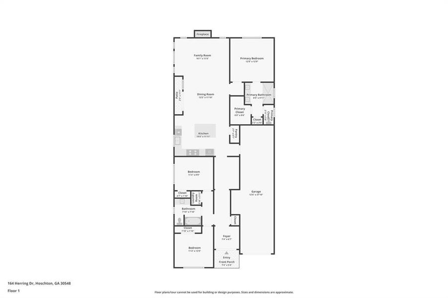 2D floor plan layout of this home in , Hoschton, GA (Image 5).