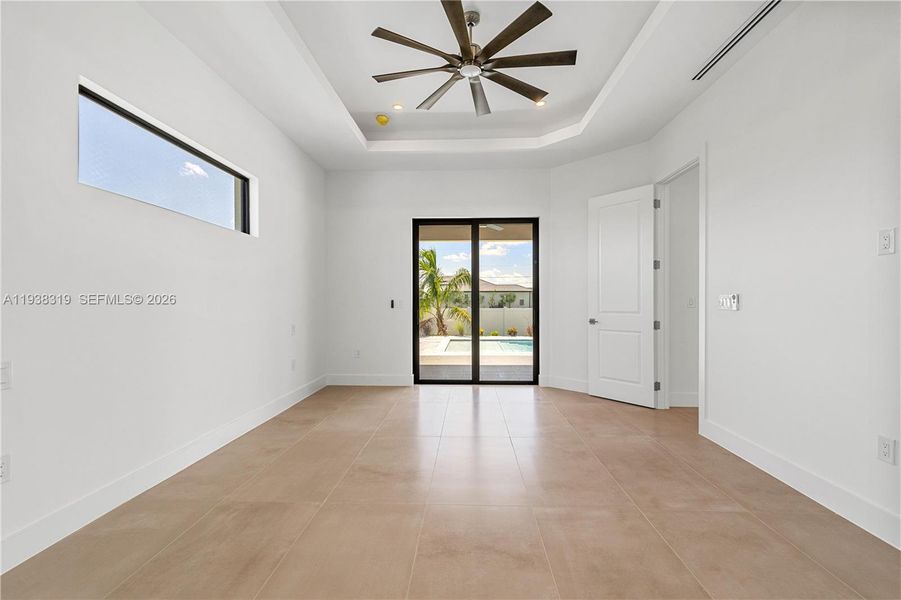 The SPACIOUS PRIMARY SUITE offers a peaceful retreat!