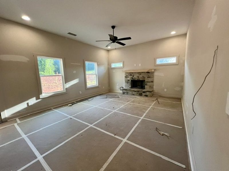 In-progress construction of a new home in Hammett Woods, Hogansville, GA (Image 5).