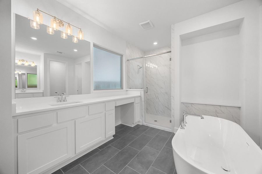 Furnished interior view inside a new home in Parmer Ranch, Georgetown (Image 8).