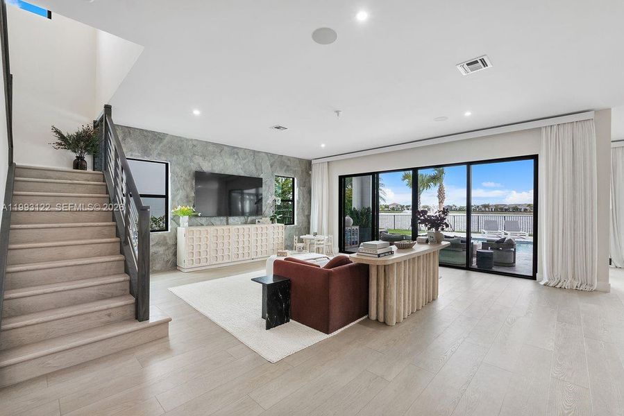 Furnished interior view inside a new home in Solana Bay at Avenir, Palm Beach Gardens (Image 50).