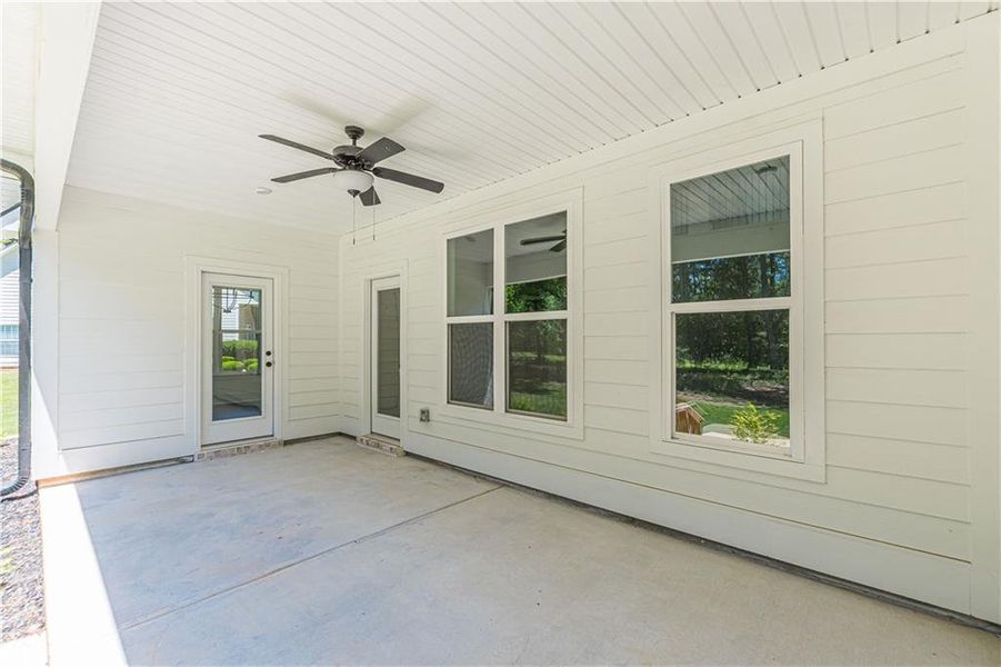 Exterior details and patio area of a home in , McDonough (Image 29).
