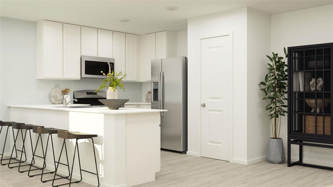 Furnished interior view inside a new home in Synova, Crosby (Image 15).