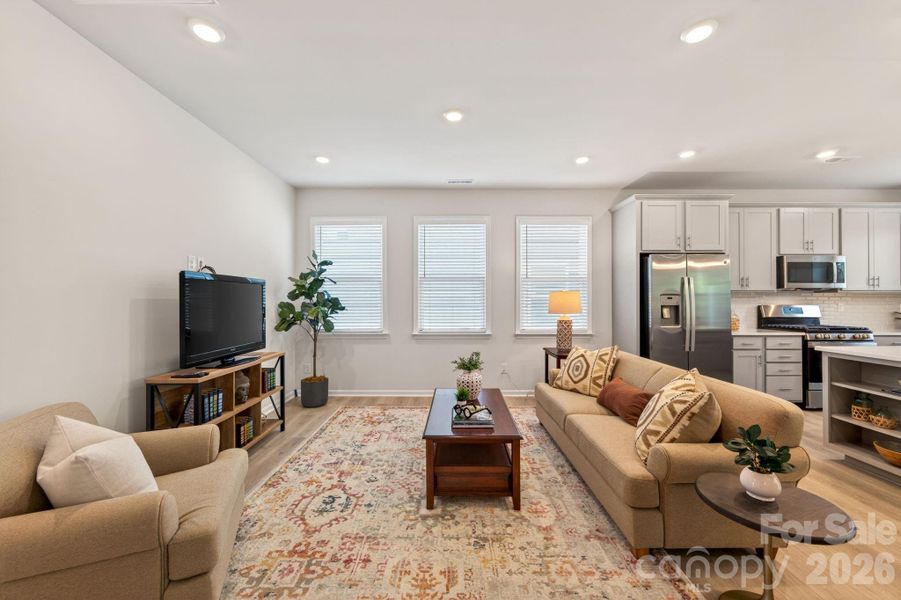 Furnished interior view inside a new home in Esplanade at Northgate, Indian Trail (Image 13).