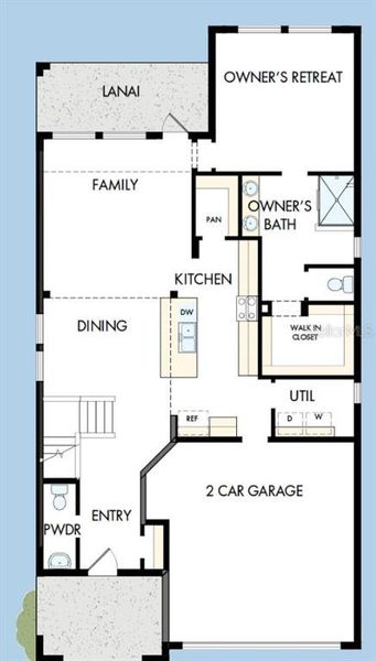 2D floor plan layout of this home in Soleta at Starkey Ranch – Traditional Series, Odessa, FL (Image 4). 2D floor plan layout of this home in Soleta at Starkey Ranch – Traditional Series, Odessa, FL (Image 4).