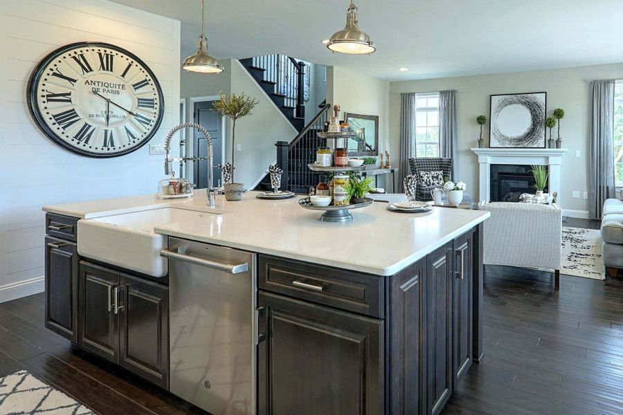 Classic Kitchen and Family Room