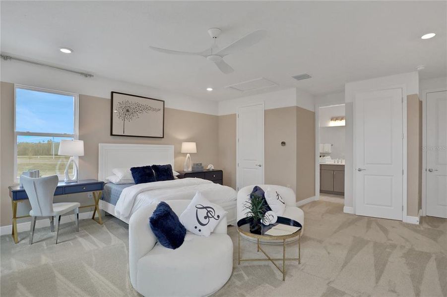 Furnished interior view inside a new home in Angeline, Land O' Lakes (Image 36).