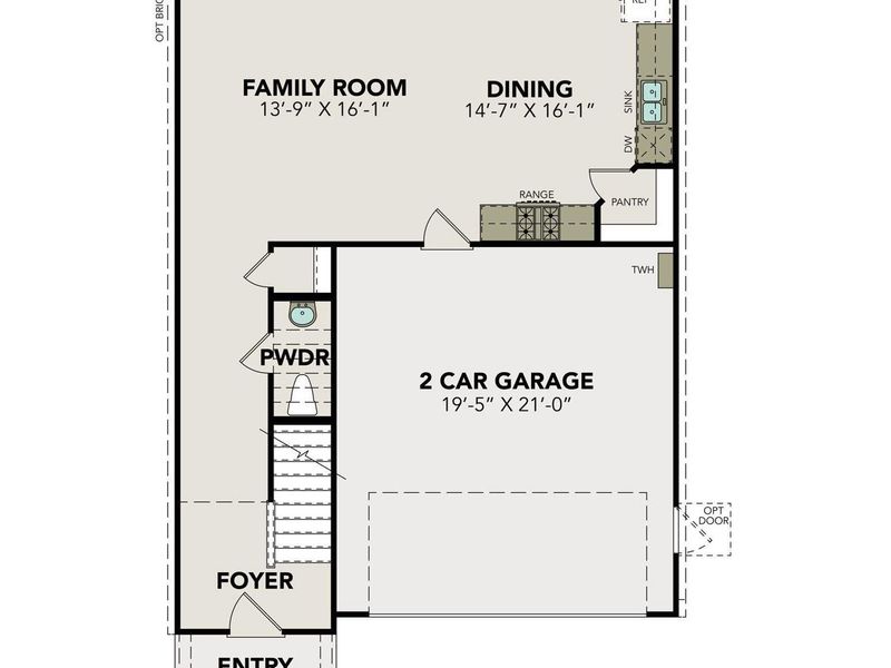 2D floor plan layout of this home in Lakes at Black Oak, Magnolia, TX (Image 2).