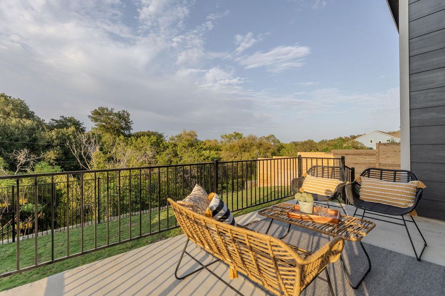 Exterior details and patio area of a home in , Austin (Image 3).