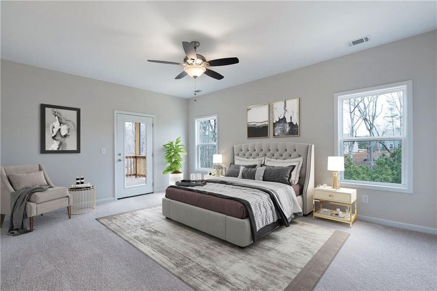 Furnished interior view inside a new home in , Waleska (Image 8).