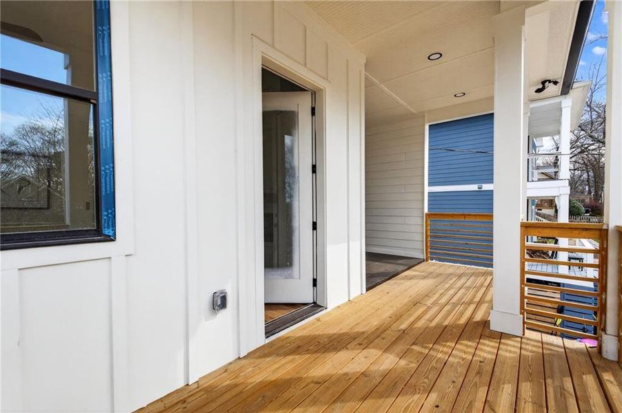 Exterior details and patio area of a home in , Atlanta (Image 33).
