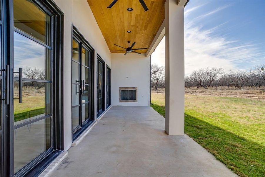 Exterior details and patio area of a home in , Weatherford (Image 3).