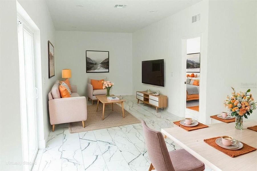 Furnished interior view inside a new home in , Apopka (Image 11).