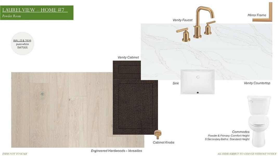 Sample of building materials used in homes in Laurel View, Suwanee (Image 49).