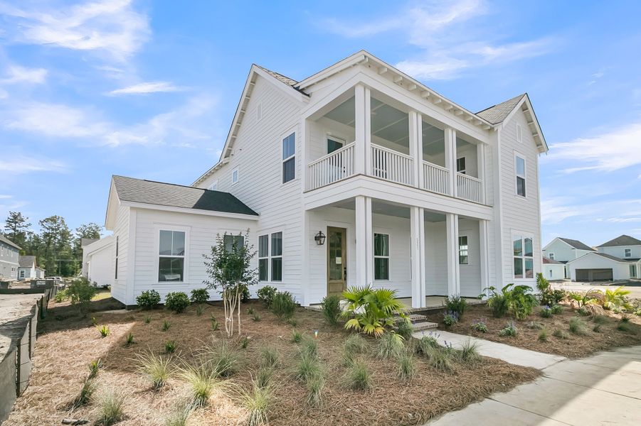 Representative exterior photo of a completed home built from the Shepard by Ashton Woods in Midtown at Nexton, Summerville, SC (Image 9).