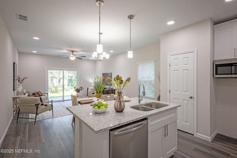 Furnished interior view inside a new home in , Jacksonville (Image 24).