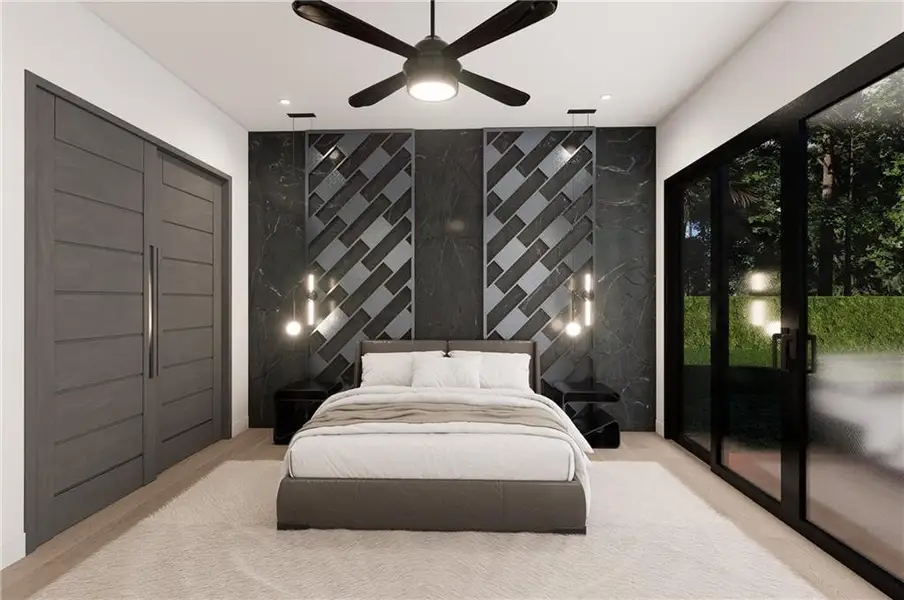 Furnished interior view inside a new home in , Buford (Image 10).