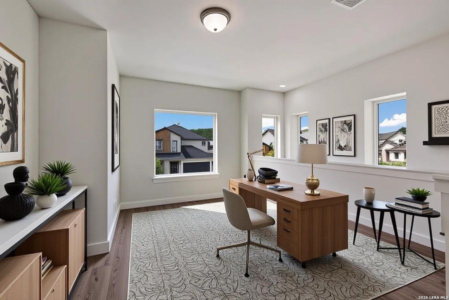 Furnished interior view inside a new home in Crown Ridge Manor, San Antonio (Image 5).