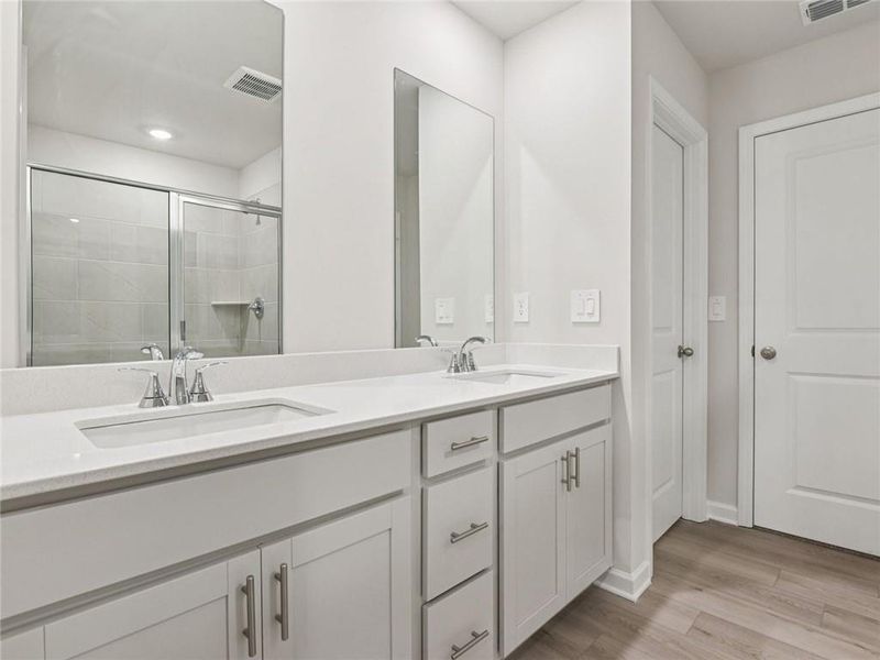 Furnished interior view inside a new home in Preserve at Mountain Creek, Pendergrass (Image 6).