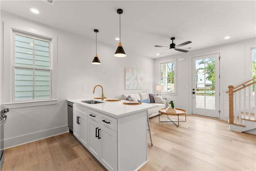 Furnished interior view inside a new home in , Gainesville (Image 16).