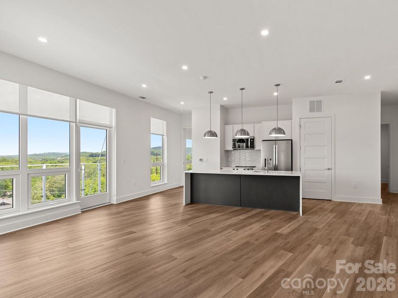 Spacious, unfurnished interior of a new home in , Asheville (Image 24).