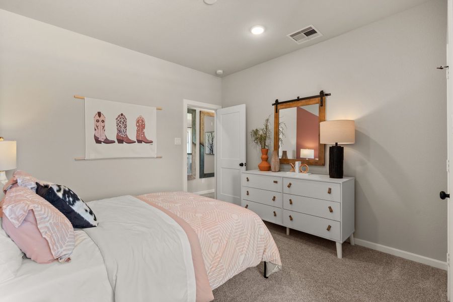 Furnished interior view inside a new home in The Woodlands Hills, Willis (Image 18).