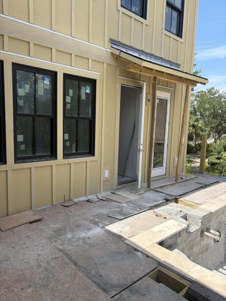 Exterior details and patio area of a home in , Mount Pleasant (Image 1). Exterior details and patio area of a home in , Mount Pleasant (Image 1).