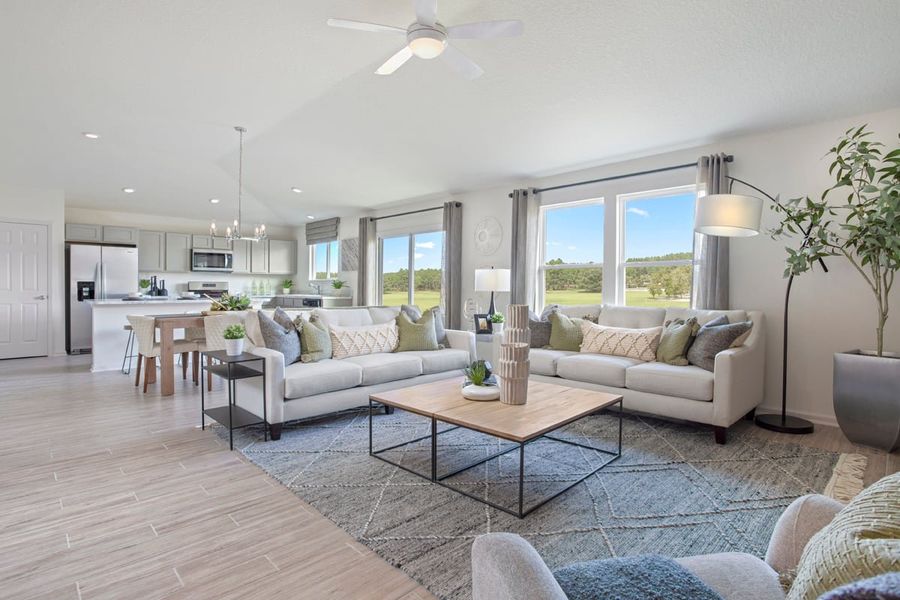 Representative furnished interior of a home built from the 1769 Modeled by KB Home in Sabal Estates, St. Augustine (Image 4).