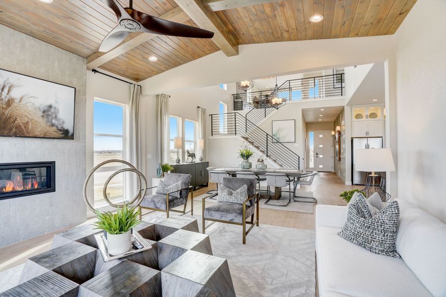 Representative furnished interior of a home built from the 3 by Trumark Homes in Kitchel Lake at Serratoga Falls, Timnath (Image 16).