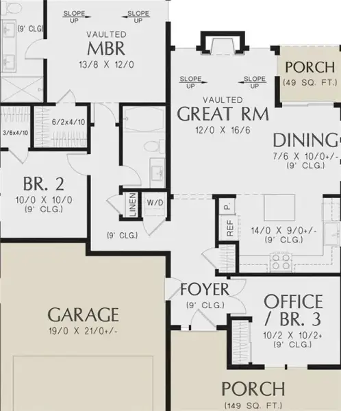2D floor plan layout of this home in , Stockbridge, GA (Image 5).