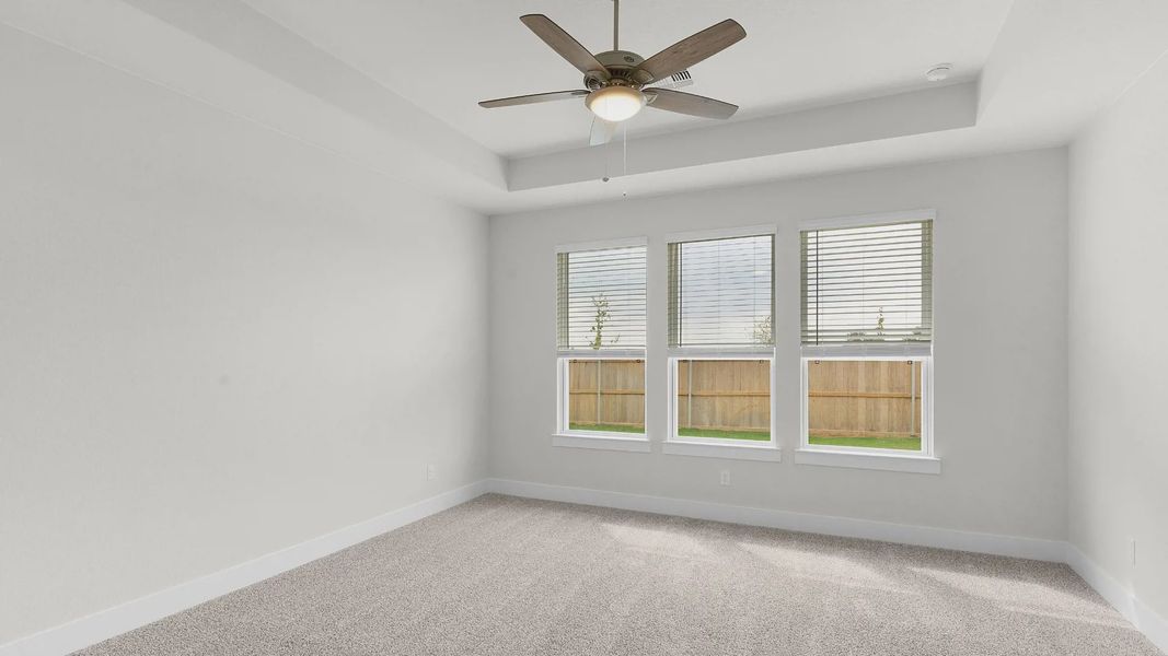 Representative unfurnished interior of a home built from the Lucas by Chesmar Homes in Santa Rita Ranch, Liberty Hill (Image 11). Representative unfurnished interior of a home built from the Lucas by Chesmar Homes in Santa Rita Ranch, Liberty Hill (Image 11).