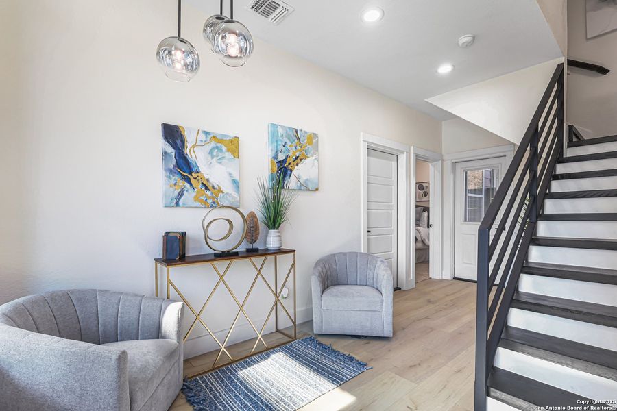 Furnished interior view inside a new home in , San Antonio (Image 12). Furnished interior view inside a new home in , San Antonio (Image 12).