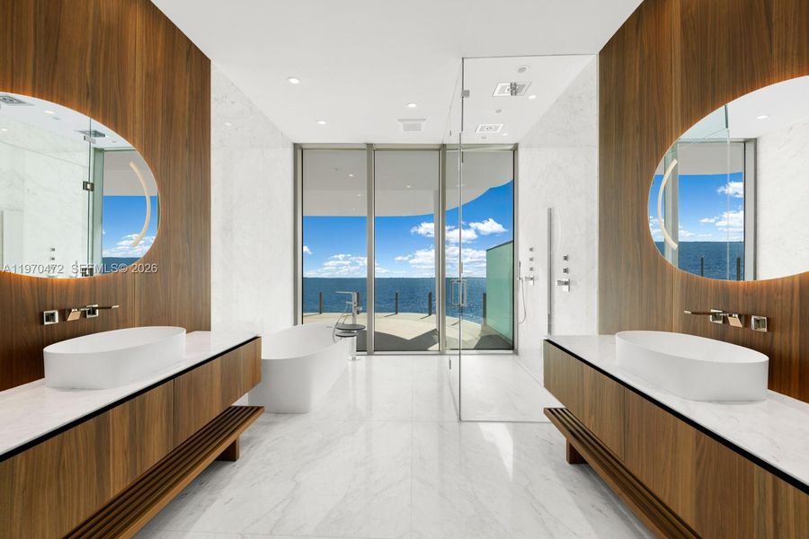 Furnished interior view inside a new home in , Miami (Image 8).