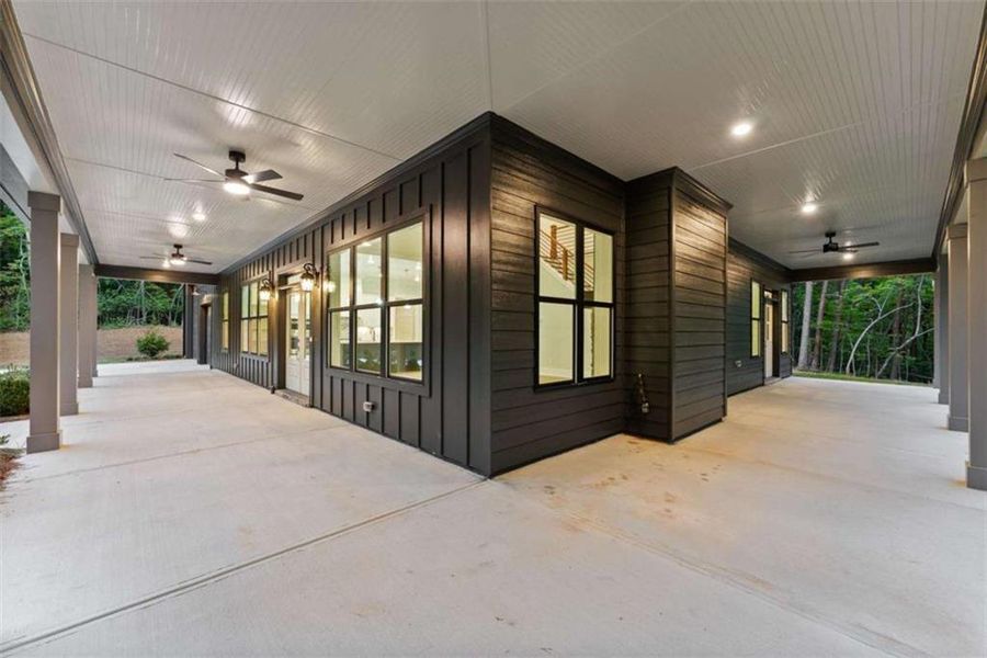 Exterior details and patio area of a home in , Clarkesville (Image 29).