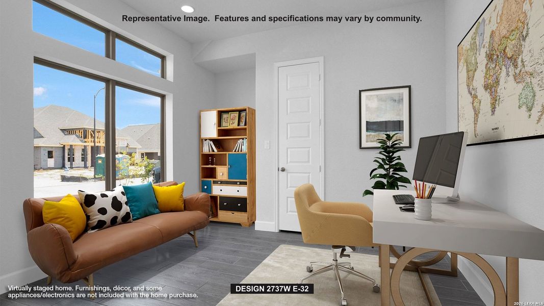 Furnished interior view inside a new home in Homestead, Schertz (Image 4).