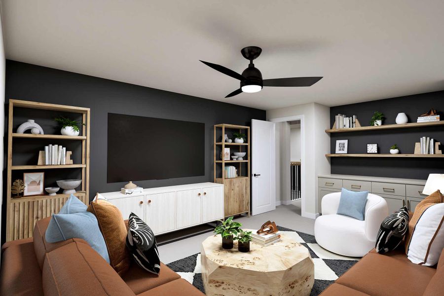 Representative furnished interior of a home built from the The Tunis by David Weekley Homes in Beacon Point at Lago Mar - Overlook Collection, Texas City (Image 3). Representative furnished interior of a home built from the The Tunis by David Weekley Homes in Beacon Point at Lago Mar - Overlook Collection, Texas City (Image 3).