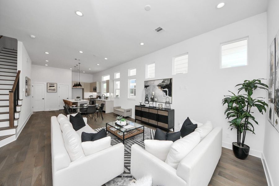 Furnished interior view inside a new home in Yale Terrace, Houston (Image 14).