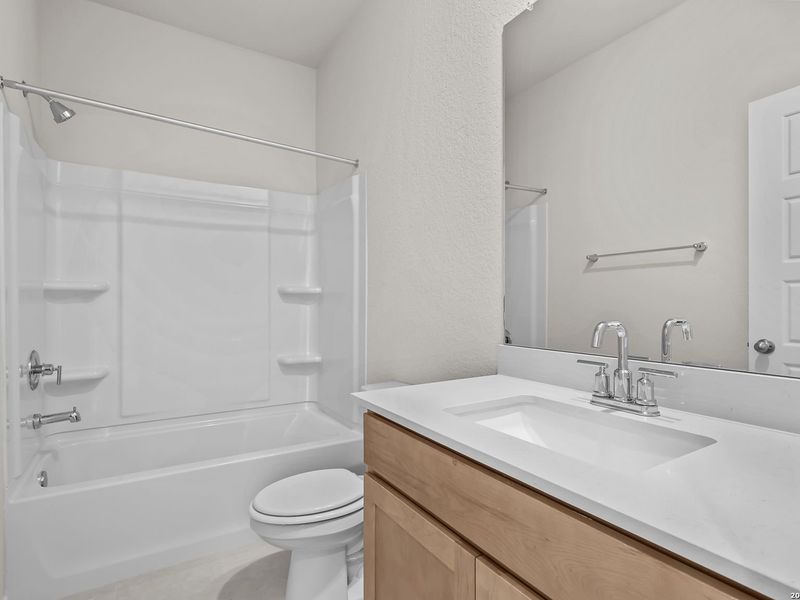Furnished interior view inside a new home in Meadows at Oak Creek, San Antonio (Image 12).
