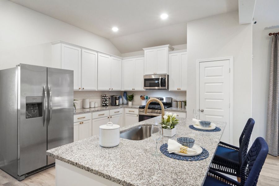 Furnished interior view inside a new home in Pecan Orchard Estates, Dayton (Image 7).
