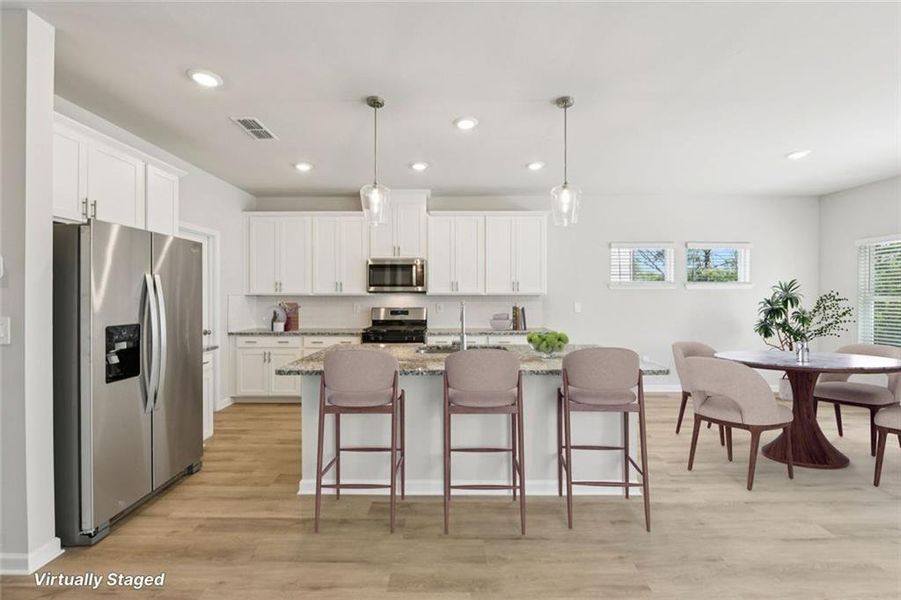 Furnished interior view inside a new home in Martin Springs - Estate Series, Lawrenceville (Image 17). Furnished interior view inside a new home in Martin Springs - Estate Series, Lawrenceville (Image 17).