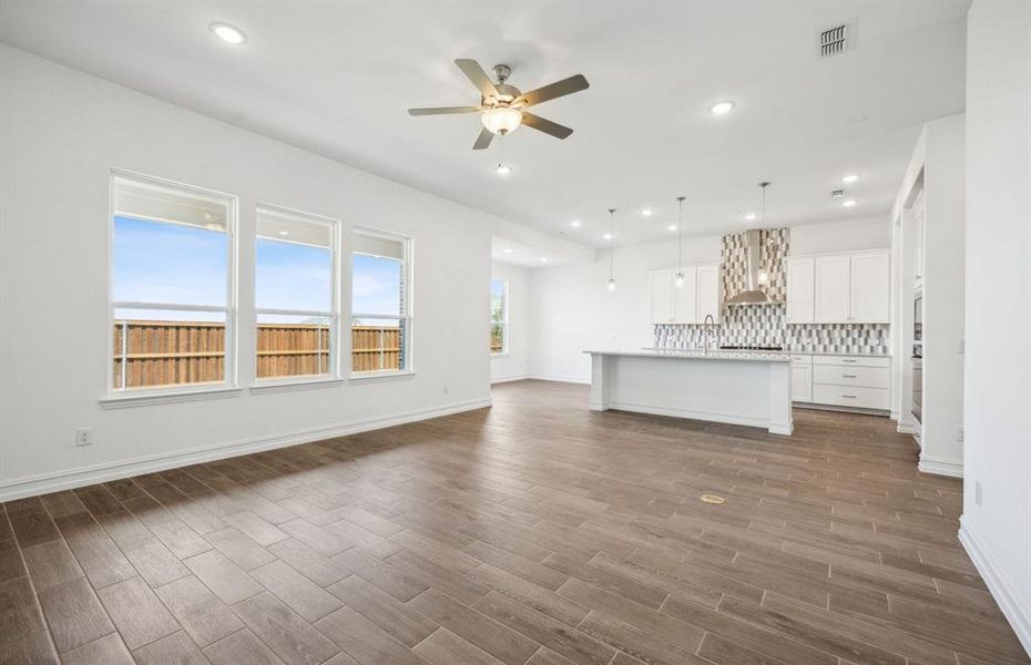 Airy gathering room *real home pictured