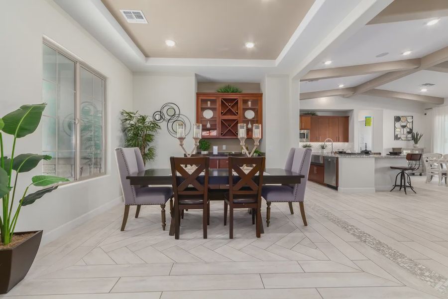 Furnished interior view inside a new home in Bellero Estates, Queen Creek (Image 26).