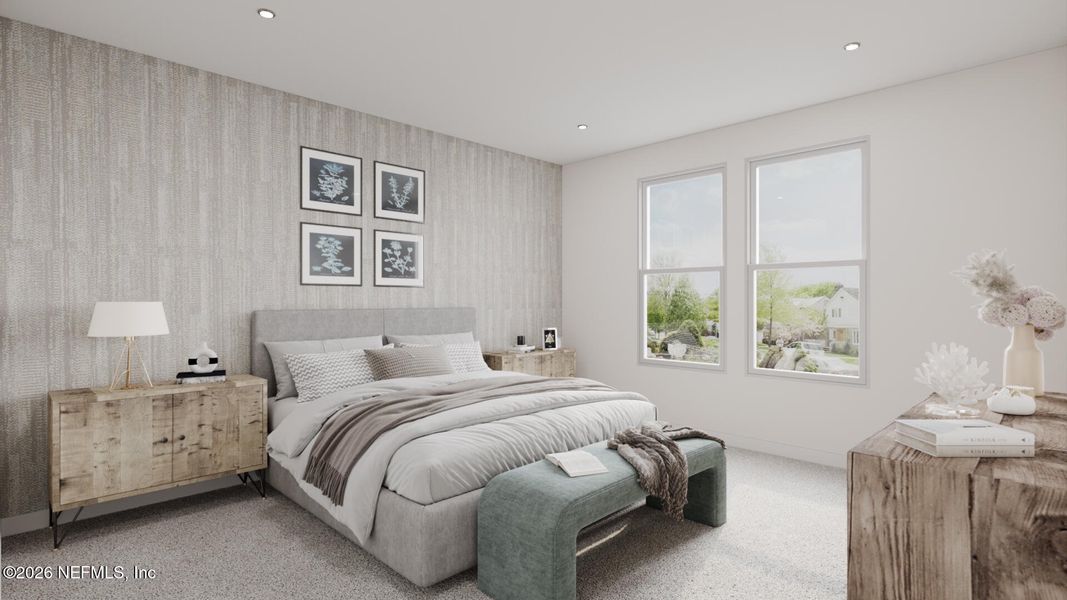 Furnished interior view inside a new home in The Magnolia Series at Reserve East, Flagler Beach (Image 5).