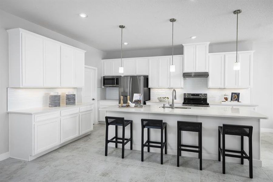 Representative furnished interior of a home built from the Serena by Ryan Homes in Cedar Landings, Leesburg (Image 3).