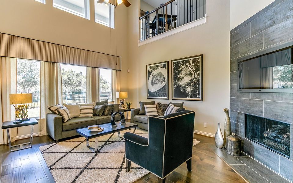 Furnished interior view inside a new home in Marvida, Cypress (Image 16).