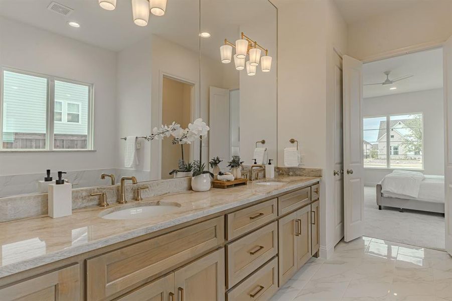 Furnished interior view inside a new home in , Aledo (Image 14).